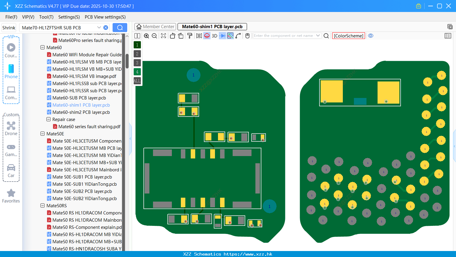 Huawei Mate60-shim1 PCB Layer